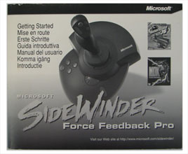 Microsoft SideWinder Force Feedback Joystick user manual